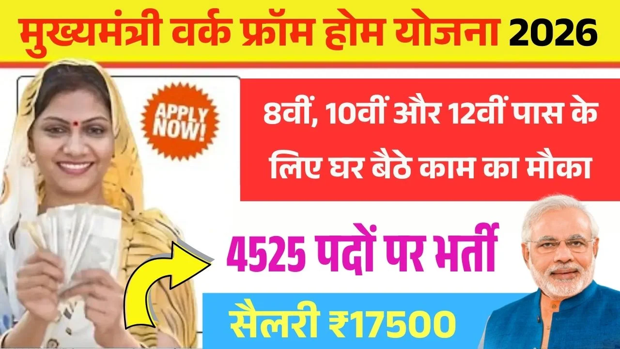 Mukhyamantri Work From Home Yojana 2026